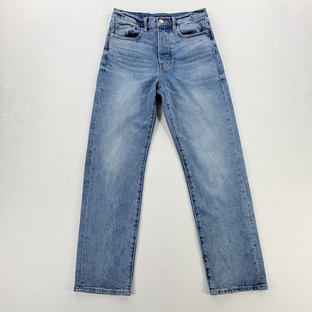 Lucky Brand Jeans Womens 4/27 Blue Light Wash 90s Loose High Rise Straight Denim